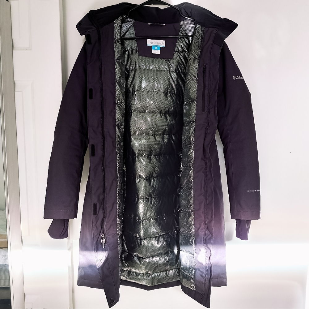 Columbia Flurry Run Down Long Omni Heat Jacket Coat Parka